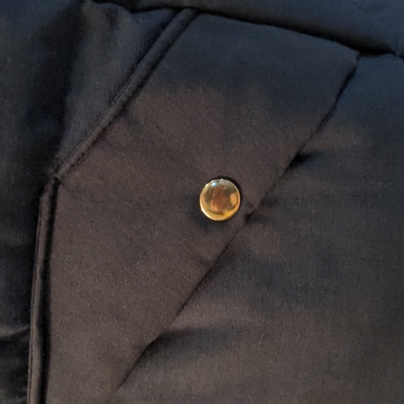 Vintage Down Wind Puffer Vest - men's L - Navy Blue - 80% down 20% feather - Picture 5 of 6